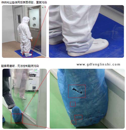 人员进入风淋室前要装上无尘服 人员进入风淋室前要装上无尘服