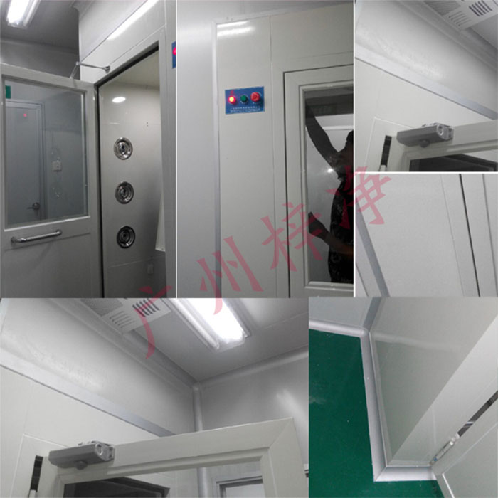 无尘车间洁净室风淋室安装图 无尘车间洁净室风淋室安装图