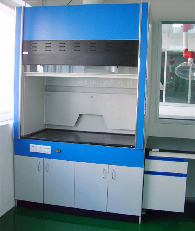 全木通风柜台面采用12.7mm厚度实芯理化板 全木通风柜台面采用12.7mm厚度实芯理化板