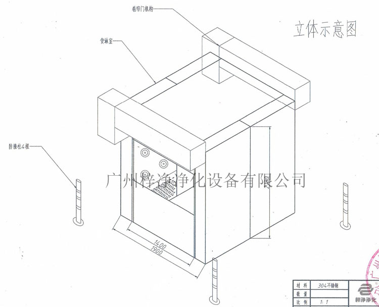 快速卷帘门风淋室设计原理 快速卷帘门风淋室设计原理