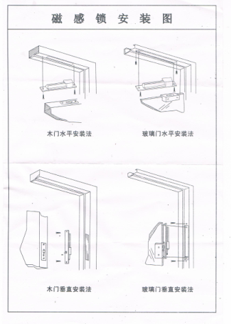 风淋室磁感应锁安装图操作说明 风淋室磁感应锁安装图操作说明